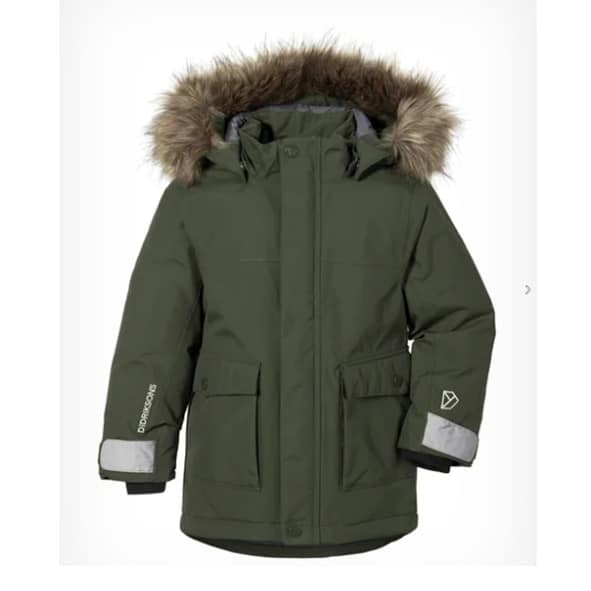 Didriksons Kure barnparkas deep green 503826-300