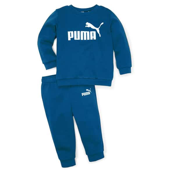Puma barnträningsoverall Minicats ess crew jogger Lake Blue 846141-17