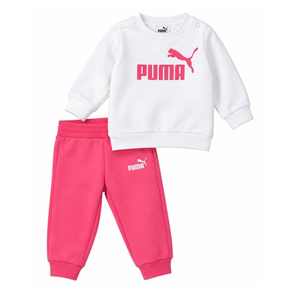 Puma barnträningsoverall Minicats ess crew jogger Sunset pink 846141-82