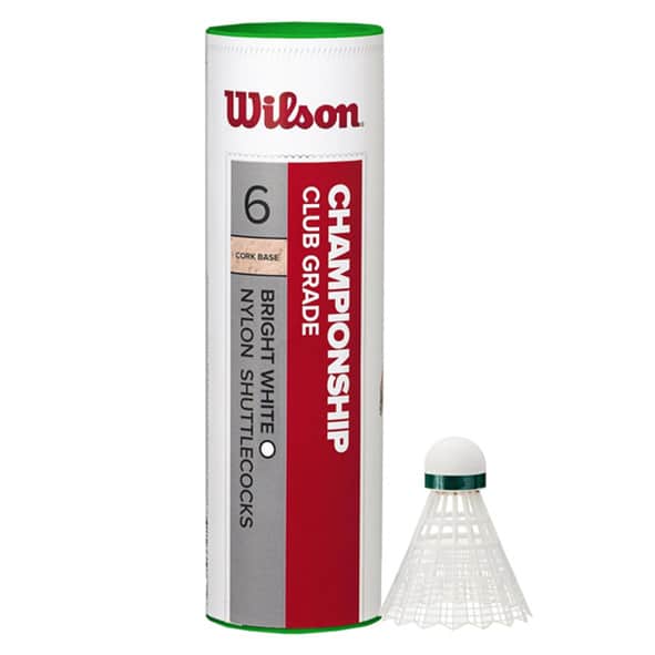 wilson badmintonbollar CHAMPIONSHIP 6PC WH 77 WRT6042WH77